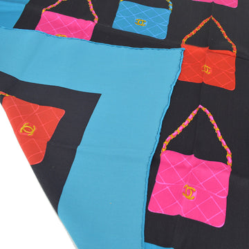 Chanel Scarf Blue Small Good
