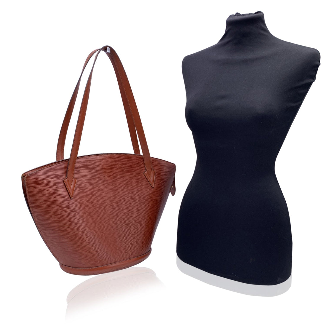 LOUIS VUITTON Vintage Epi Red Leather Saint Jacques Gm Tote Bag