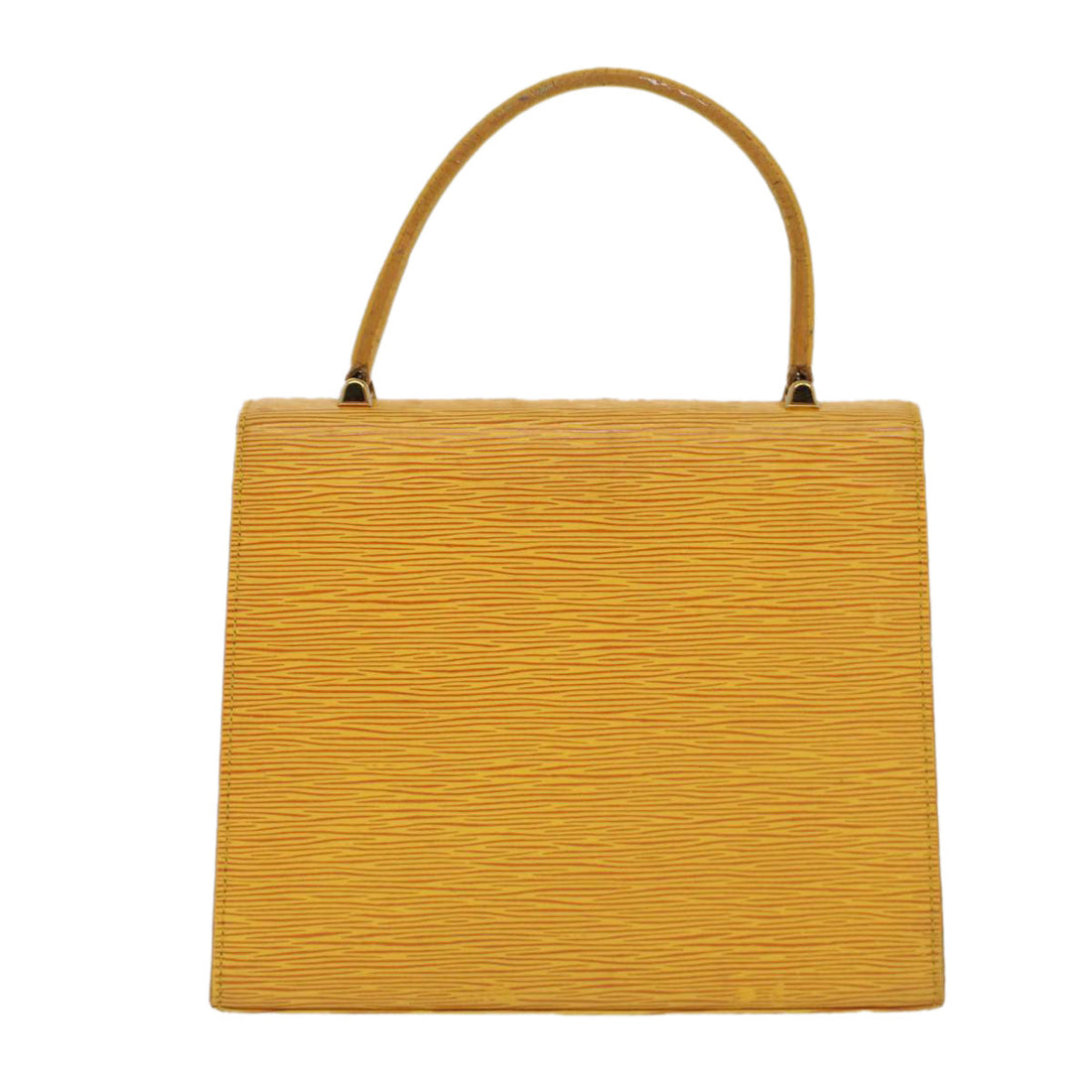 LOUIS VUITTON Epi Malesherbes Hand Bag Tassili Yellow Jonne M52379 Auth 52352