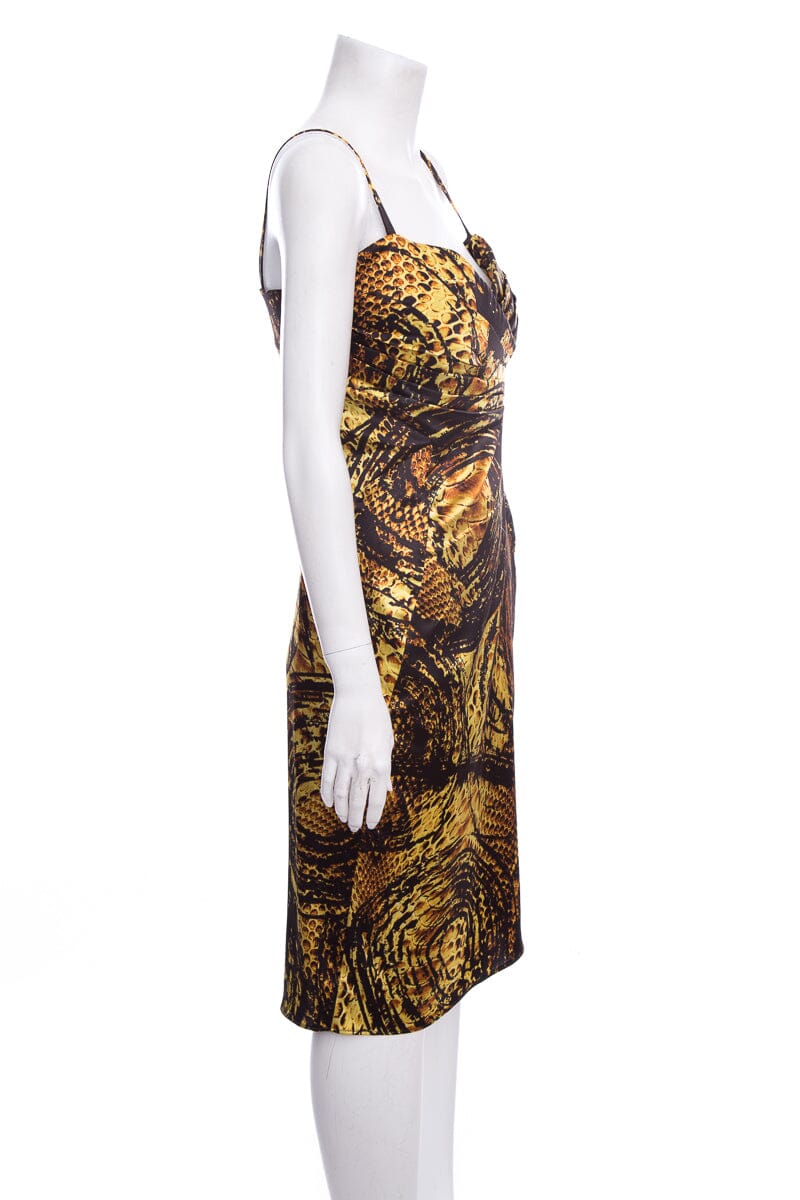 Just Cavalli Silk Print Dress SZ 44