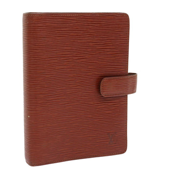 LOUIS VUITTON Epi Agenda MM Day Planner Cover Brown R20043 LV Auth 54212