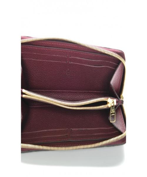 Louis Vuitton Clémence Wallet Monogram Empreinte Leather Raisin