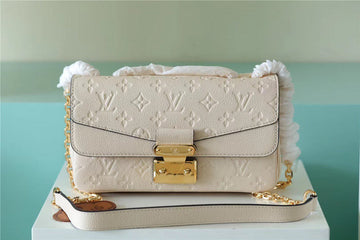 LV Marceau Monogram Empreinte Cream Beige For Womtlm,  Shoulder And Crossbody Bags 9.6in/29.5cm LV M46201