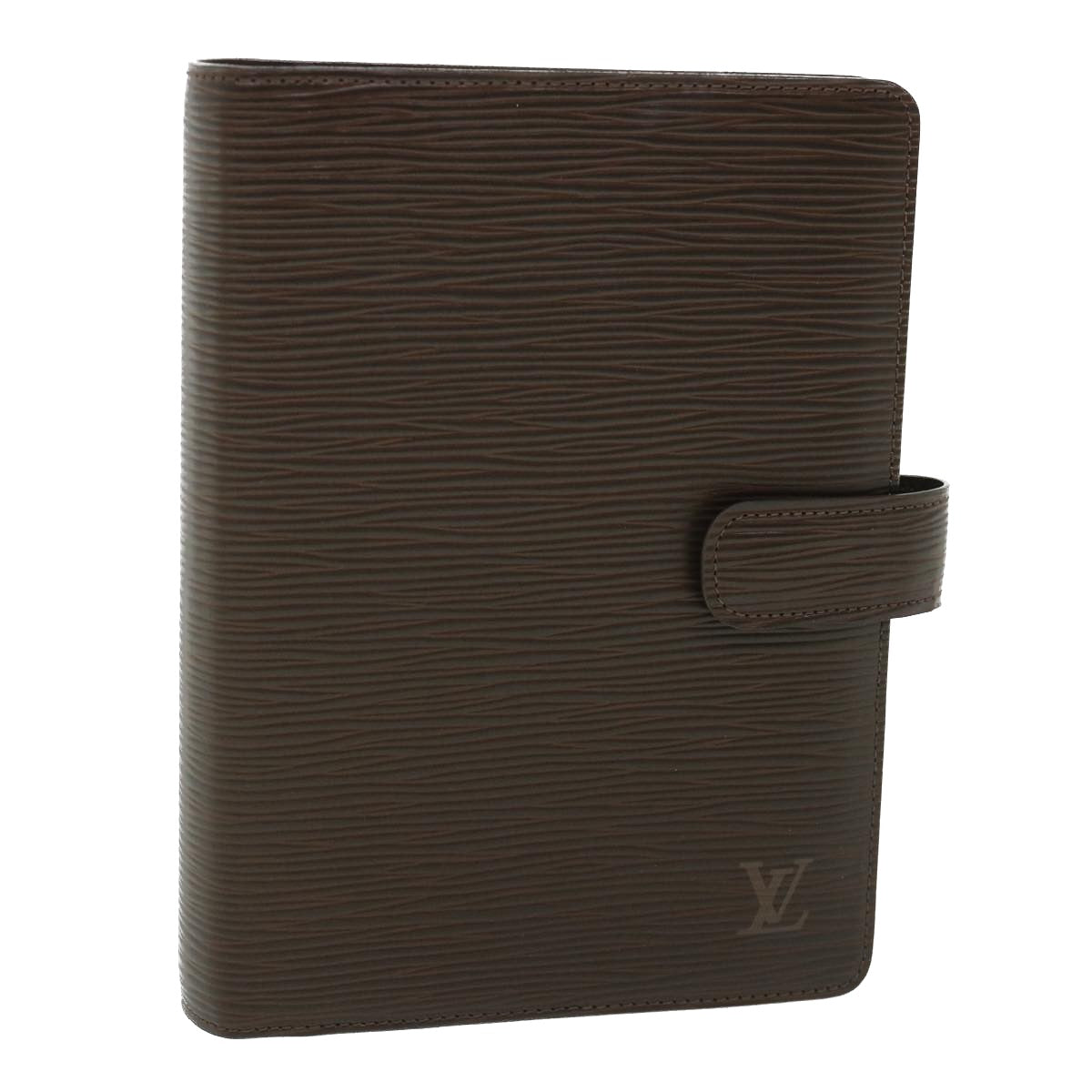 LOUIS VUITTON Epi Agenda MM Day Planner Cover Mocha R2004D LV Auth 55090