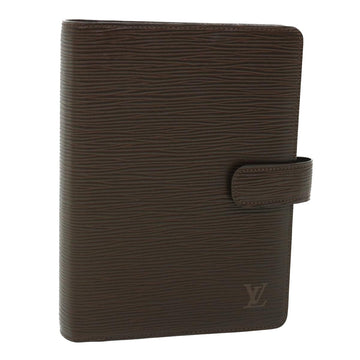 LOUIS VUITTON Epi Agenda MM Day Planner Cover Mocha R2004D LV Auth 55090