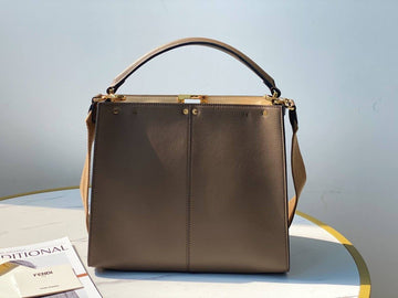 FI Peekaboo X-Lite Tote Medium Light Brown Bag For Woman 30cm/12in