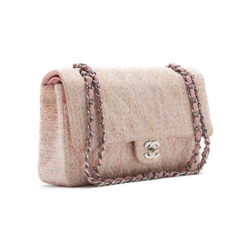 CHANEL ?CHANEL? Turnlock Double Flap Chain Shoulder Tweede Pink (Silver G) Shoulder Bag Mini Shoulder Bag  Bag Hybrid ? Delivery? Eb Yaboo Online