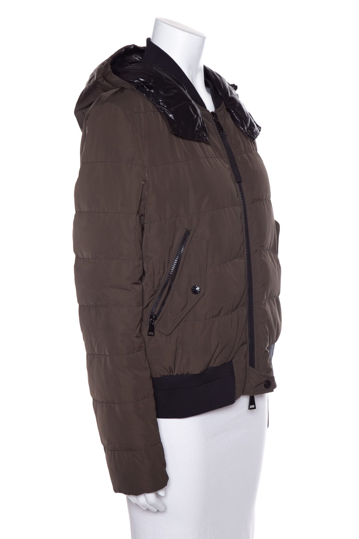 Moncler Green Agathe Giubbotto Coat SZ 5