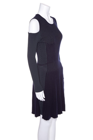 Versace Navy Blue & Green Dress SZ 40