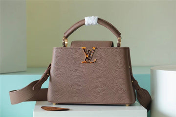LV Capucines BB Taurillon Light Brown For Womtlm,  Shoulder And Crossbody Bags 26cm/10.6in LV