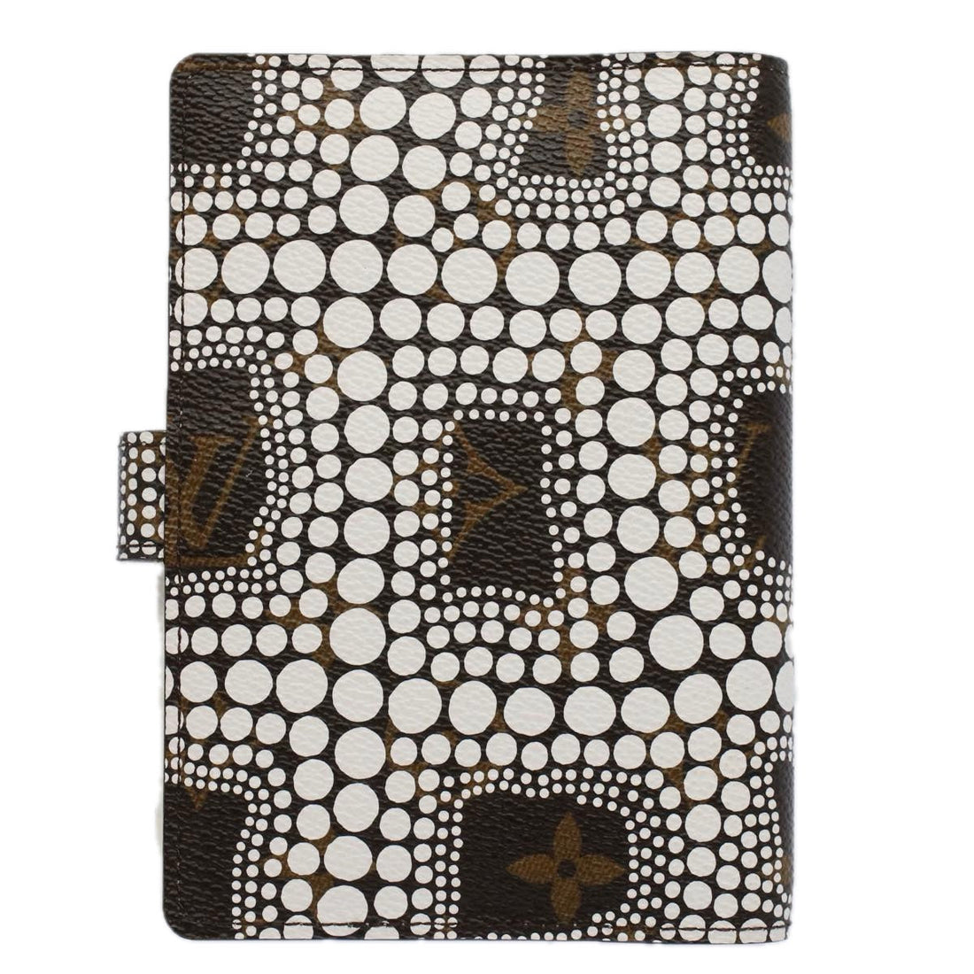LOUIS VUITTON Yayoi Kusama Agenda PM Day Planner Cover White R21131 Auth 56462A