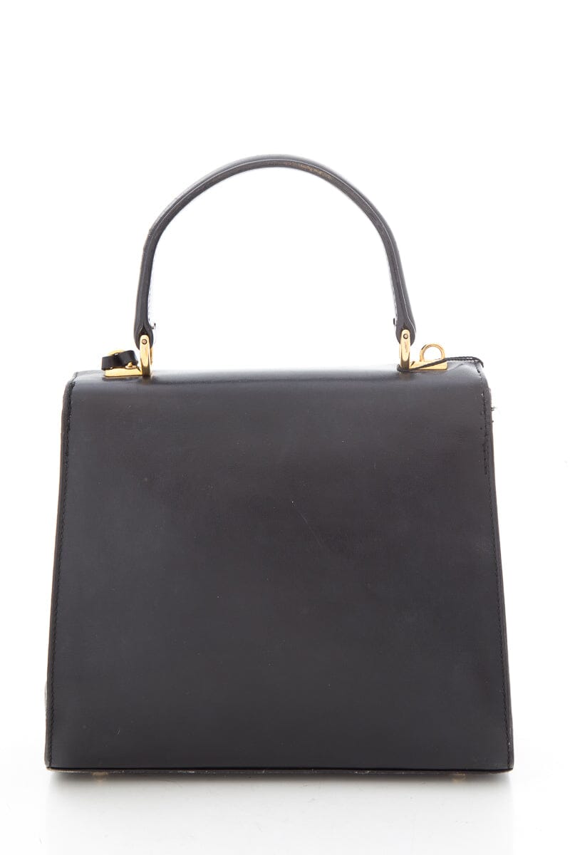 Gucci Midnight Lady Lock Leather Handbag