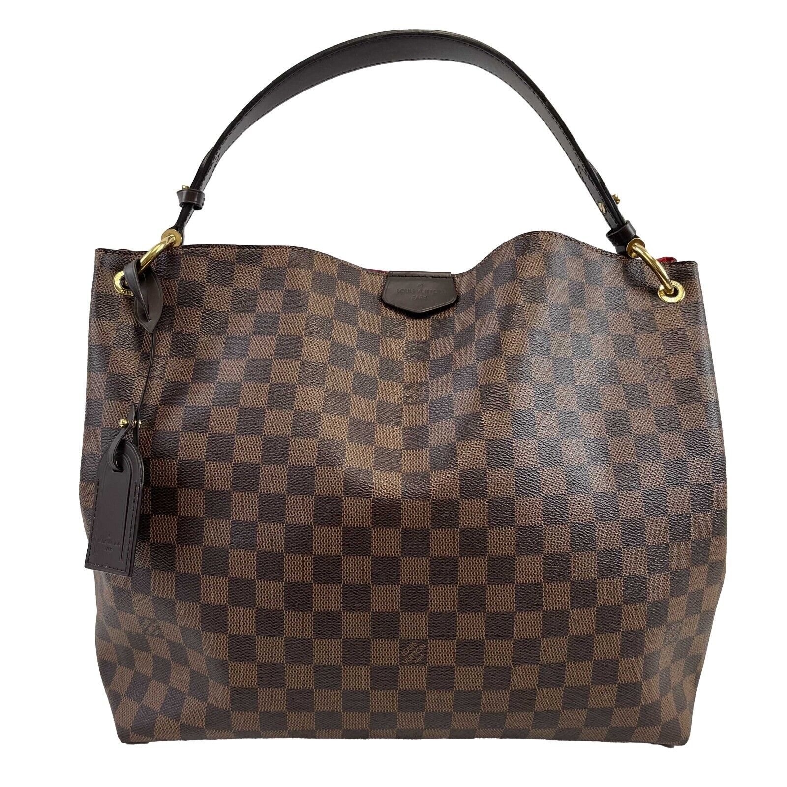 LOUIS VUITTON Very Good Graceful MM Damier Ebene Brown Handbag