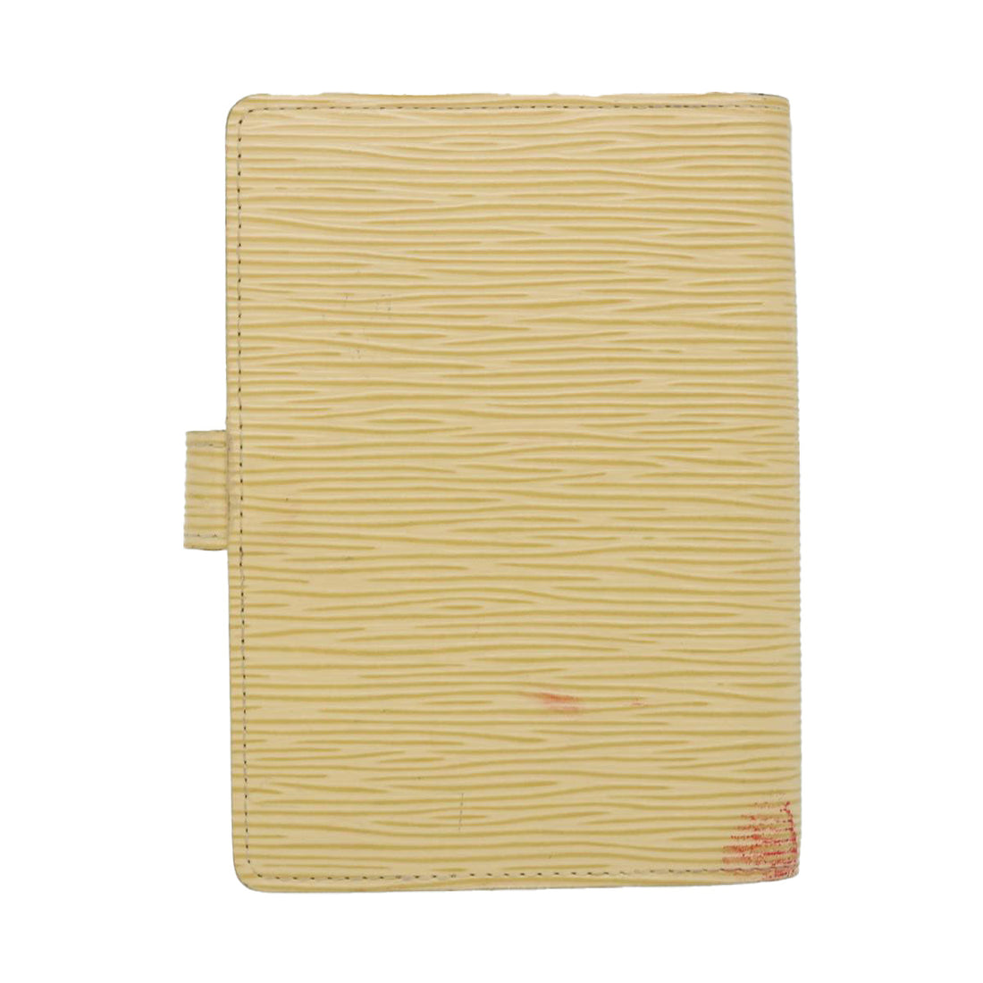 LOUIS VUITTON Epi Agenda PM Day Planner Cover White Yvoire R2005J LV Auth 58113