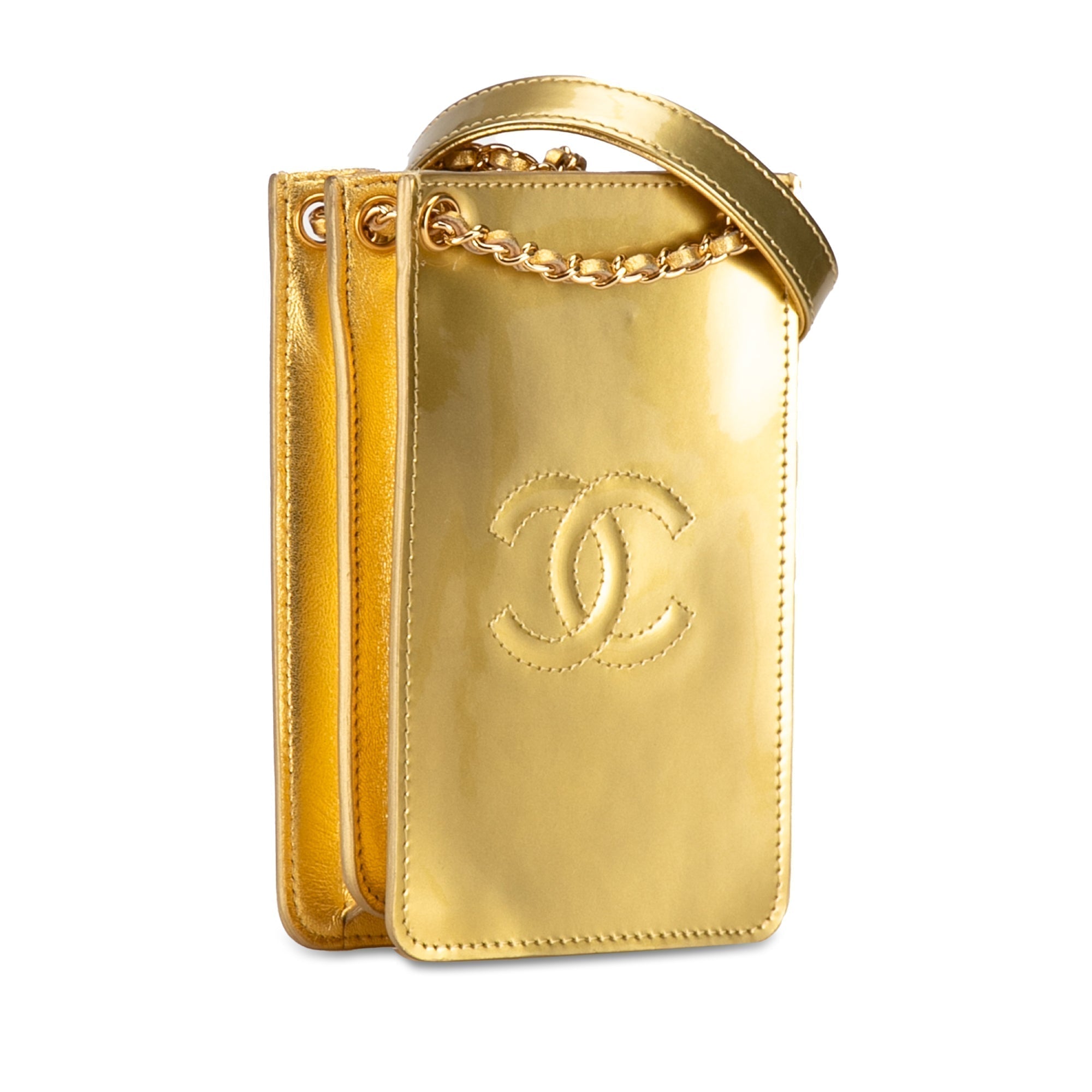 Chanel CC Patent Phone Holder Crossbody Crossbody Bag