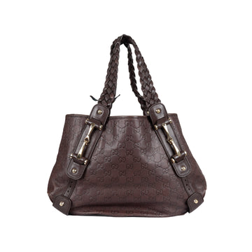 GUCCI Gucci Guccissima Horsebit Pelham Shoulder Bag