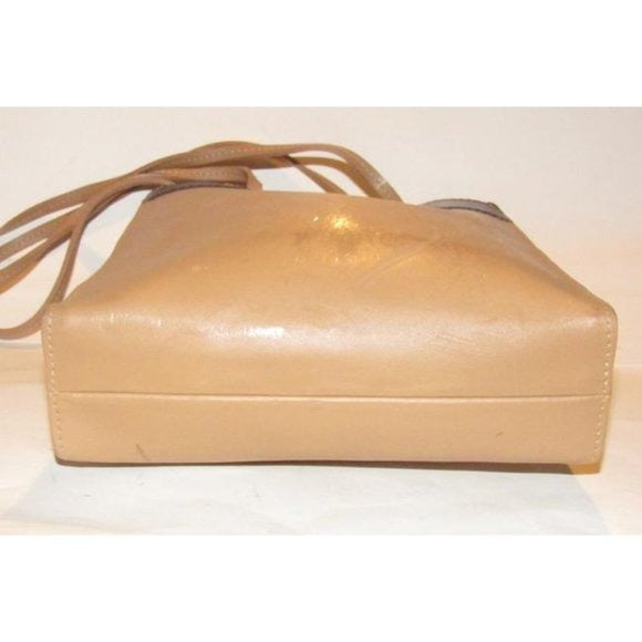 Furla Camel  and Brown Leather Petite Tote