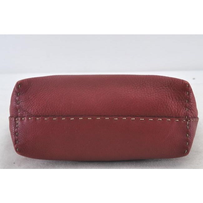 Fendi Bag Xl Two Strap Limited Edition True Red Selleria Leather Tote