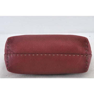 Fendi Bag Xl Two Strap Limited Edition True Red Selleria Leather Tote