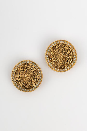 Boucles d'oreilles dor�es Chanel