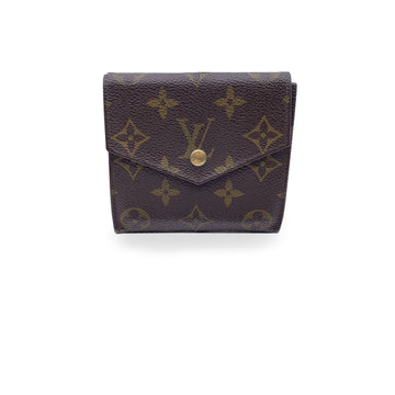 LOUIS VUITTON Vintage Monogram Compact Double Flap Wallet M61652