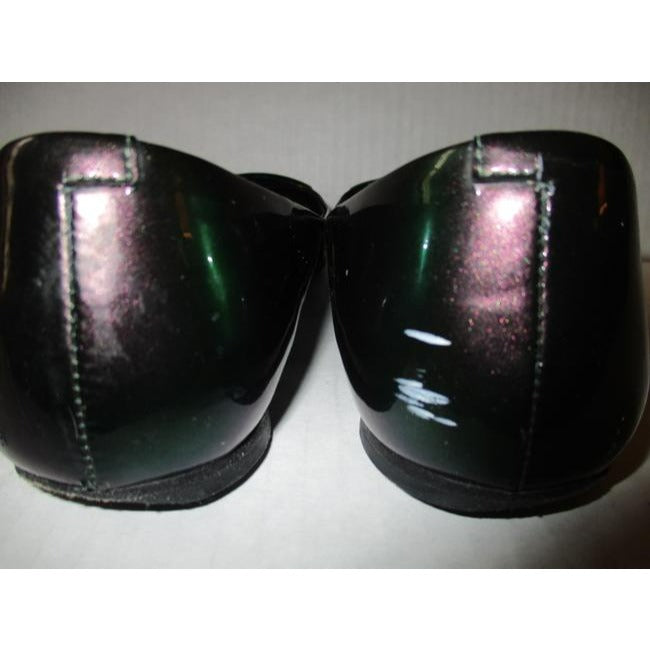 Roger Vivier Green Paris Patent Ballerina Flats Size Us