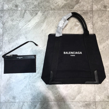 Baltlm Navy Medium Cabas Tote Bag In Black, For Womtlm,  Bags 14.1in/36cm