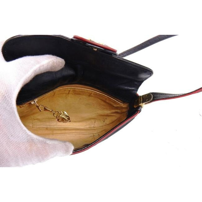 Gucci Gg Shoulder W Guccissima Print Canvasleather Pouchette Raised Black Micro Gred Trim Supreme Ca