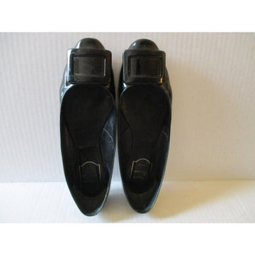 Roger Vivier Green Paris Patent Ballerina Flats Size Us