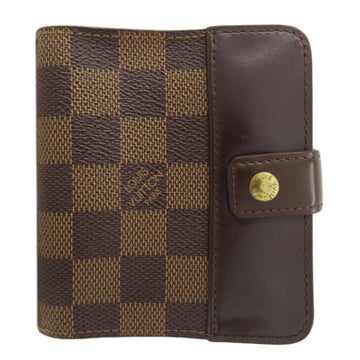 Louis Vuitton Damier Canvas Ebene Damier Canvas Wallet (Bi-Fold)