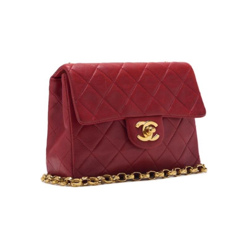 CHANEL ?CHANEL?MINI TRASSE Turn-Lock Chain Shoulder  Red Visitor Chain  Shoulder Bag Mini Shoulder Bag  Bag Hybrid ? Ship??SS?Ice s Online