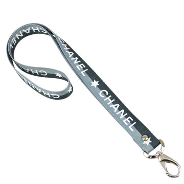 Chanel Star Neck Strap Gray 01P Small Good