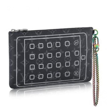 Louis Vuitton Ipad Pouch Monogram Eclipse Flash