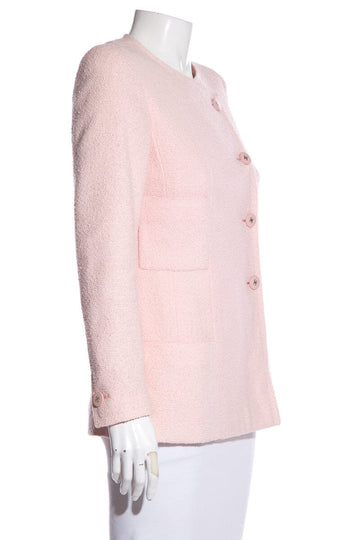 Chanel Pink Tweed Jacket SZ 36