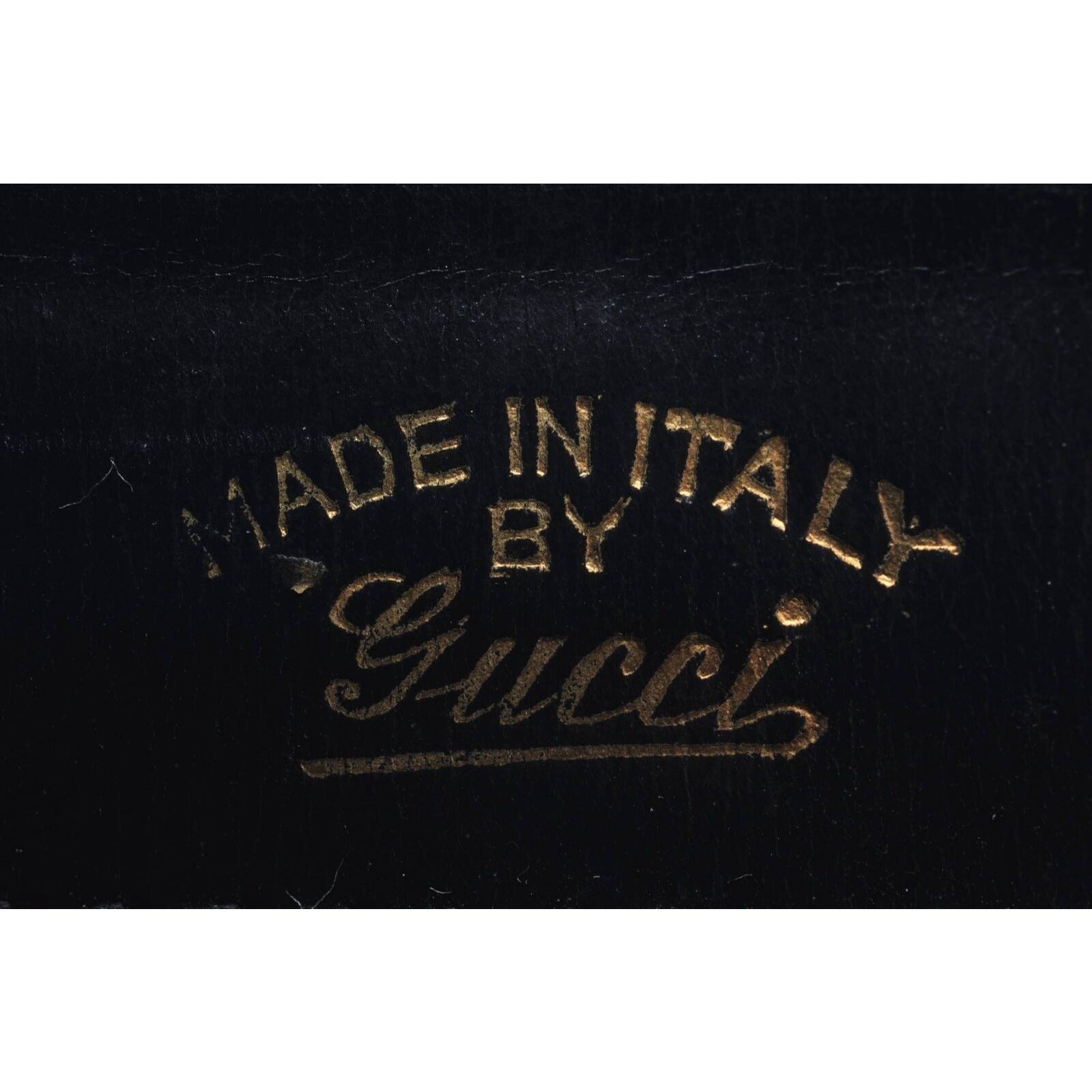 Gucci navy leather early Jackie shoulder bag with gold GG clasp