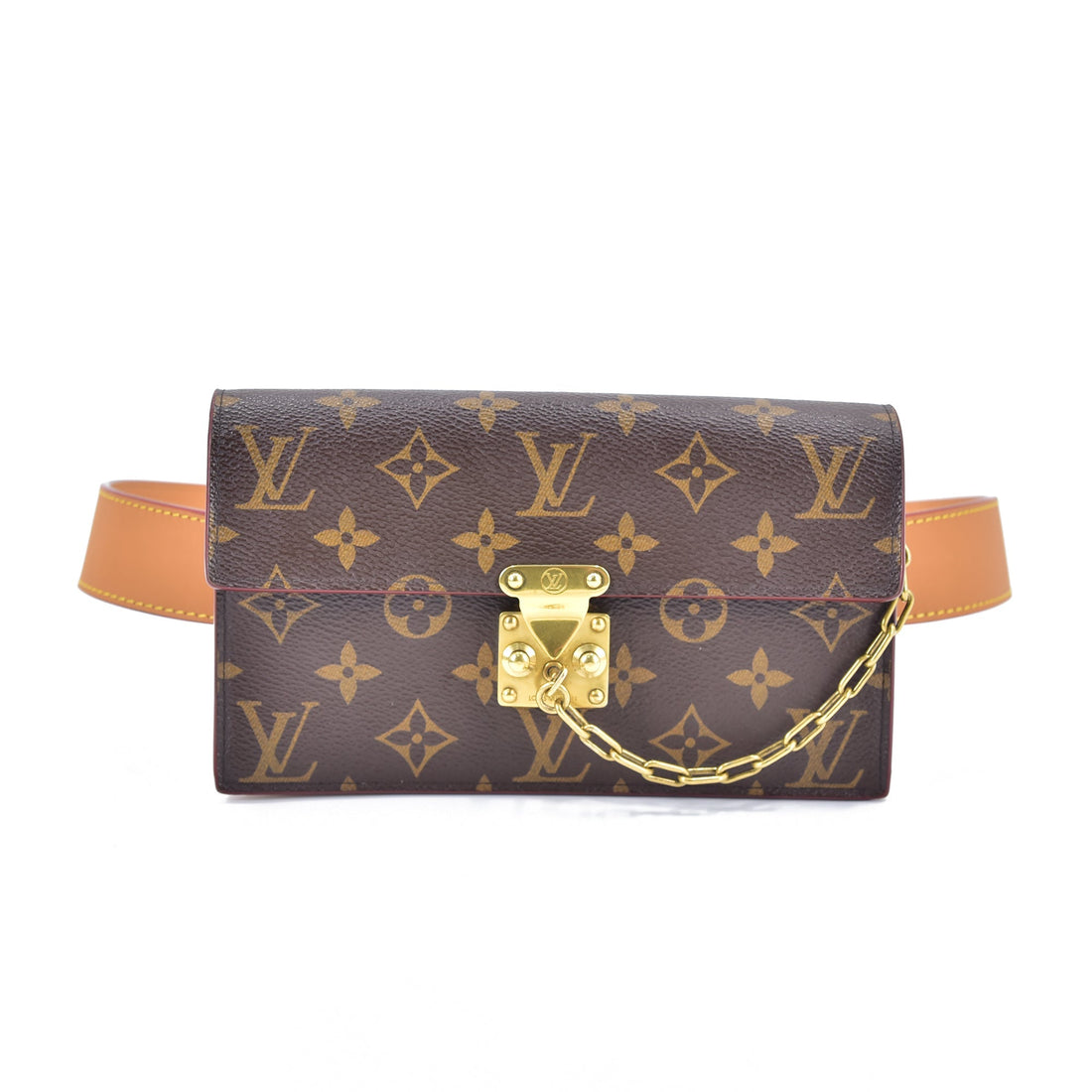 LOUIS VUITTON Monogram S Lock Belt Pouch