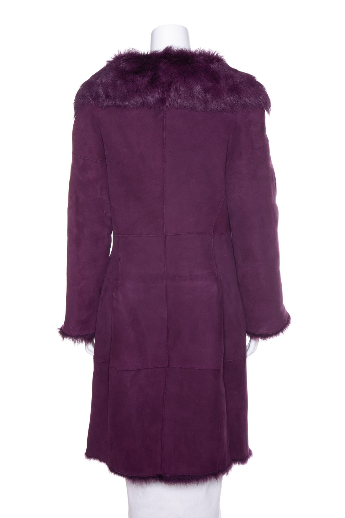Alberta Ferretti Purple Ovis Aries Coat SZ 10