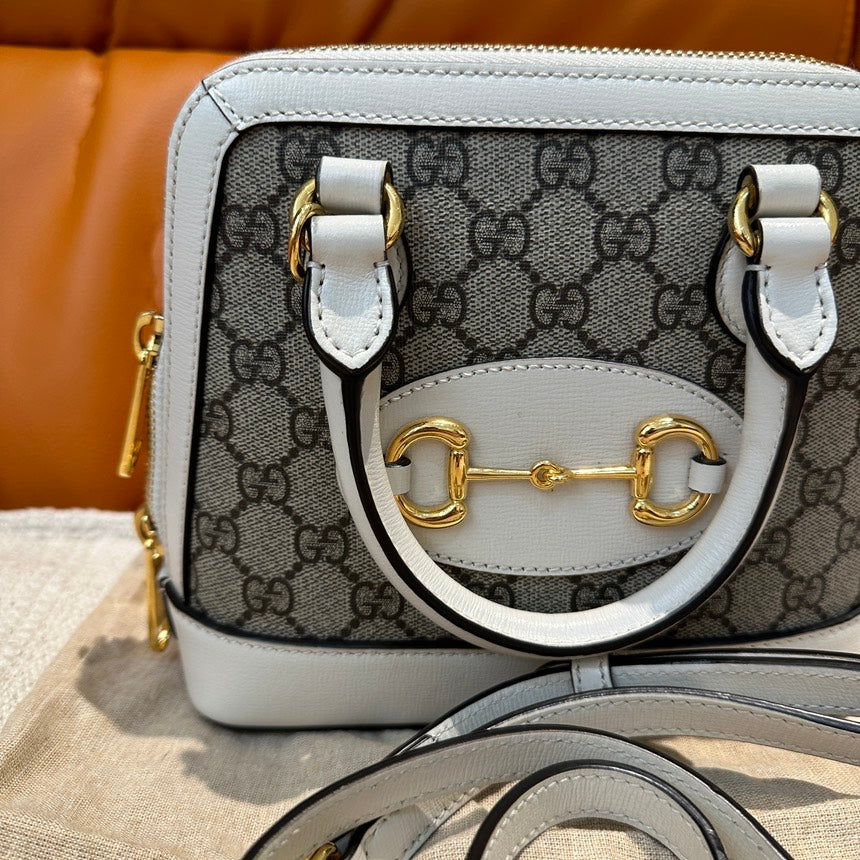 Gucci Horsebit 1955 Beige Bag