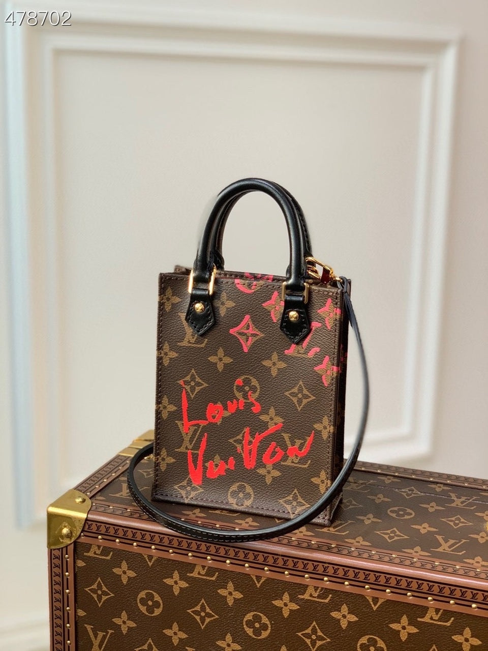 LV Petit Sac Plat Fall In Love Monogram Canvas For Womtlm, WoBags, Shoulder And Crossbody Bags 6.7in/17cm LV M80839