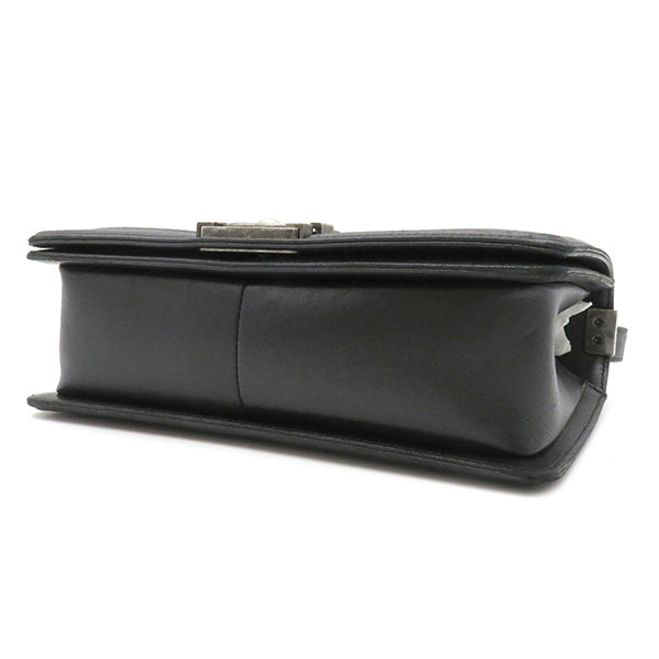 Chanel Boy Shoulder Bag Black Lambskin A67086