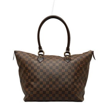 Louis Vuitton Damier Salée MM Handbag N51188 Brown PVC Leather  Louis Vuitton