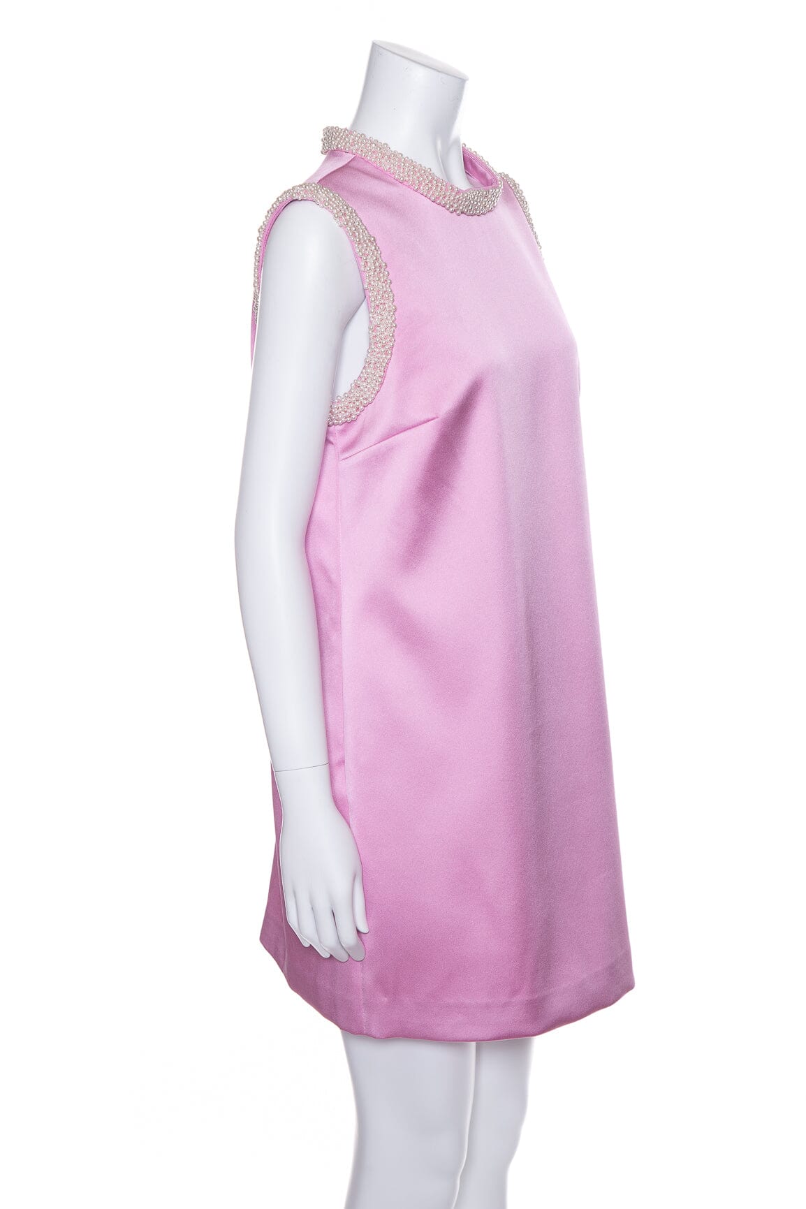 Self Portrait Bubblegum Pink Pearl Embellished Shift Dress SZ 8 NWT
