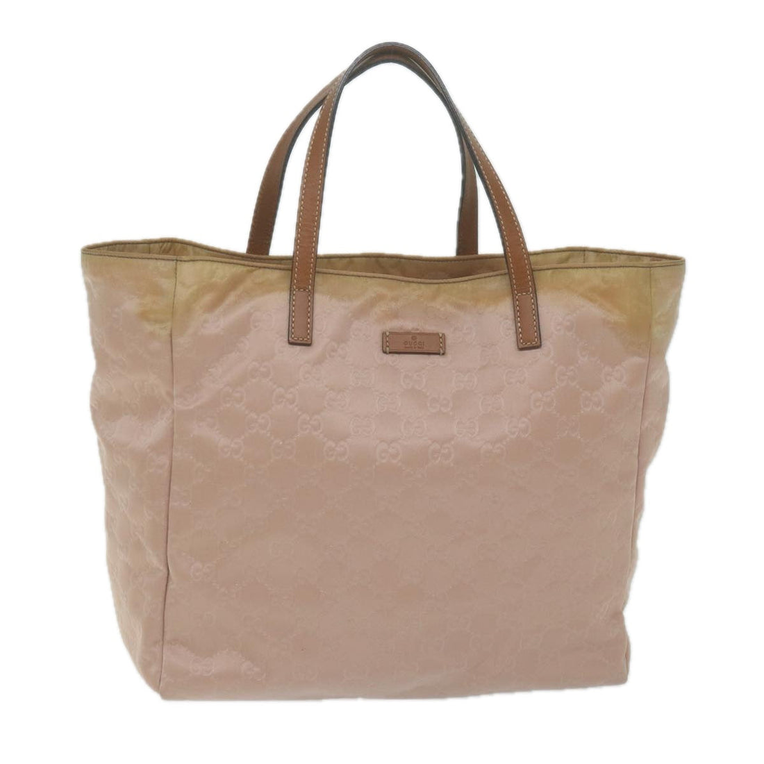 GUCCI GG Canvas Tote Bag Pink 282439 Auth 65713