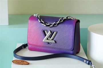 LV Twist PM Bag, Shoulder and Cross Body Bags For Womtlm Graditlmt Blue 7.5in/19cm LV M59896