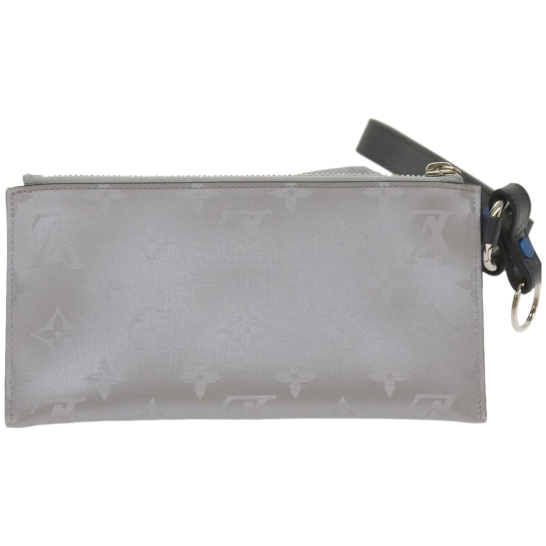 LOUIS VUITTON Monogram Satellite Alpha Pouch Silver M44178 LV Auth 66459SA