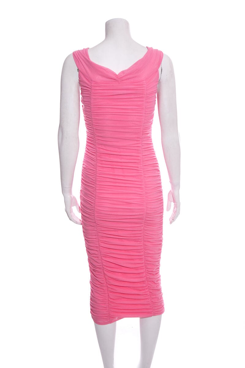 Majorelle Pink Midi Ruched Dress SZ S