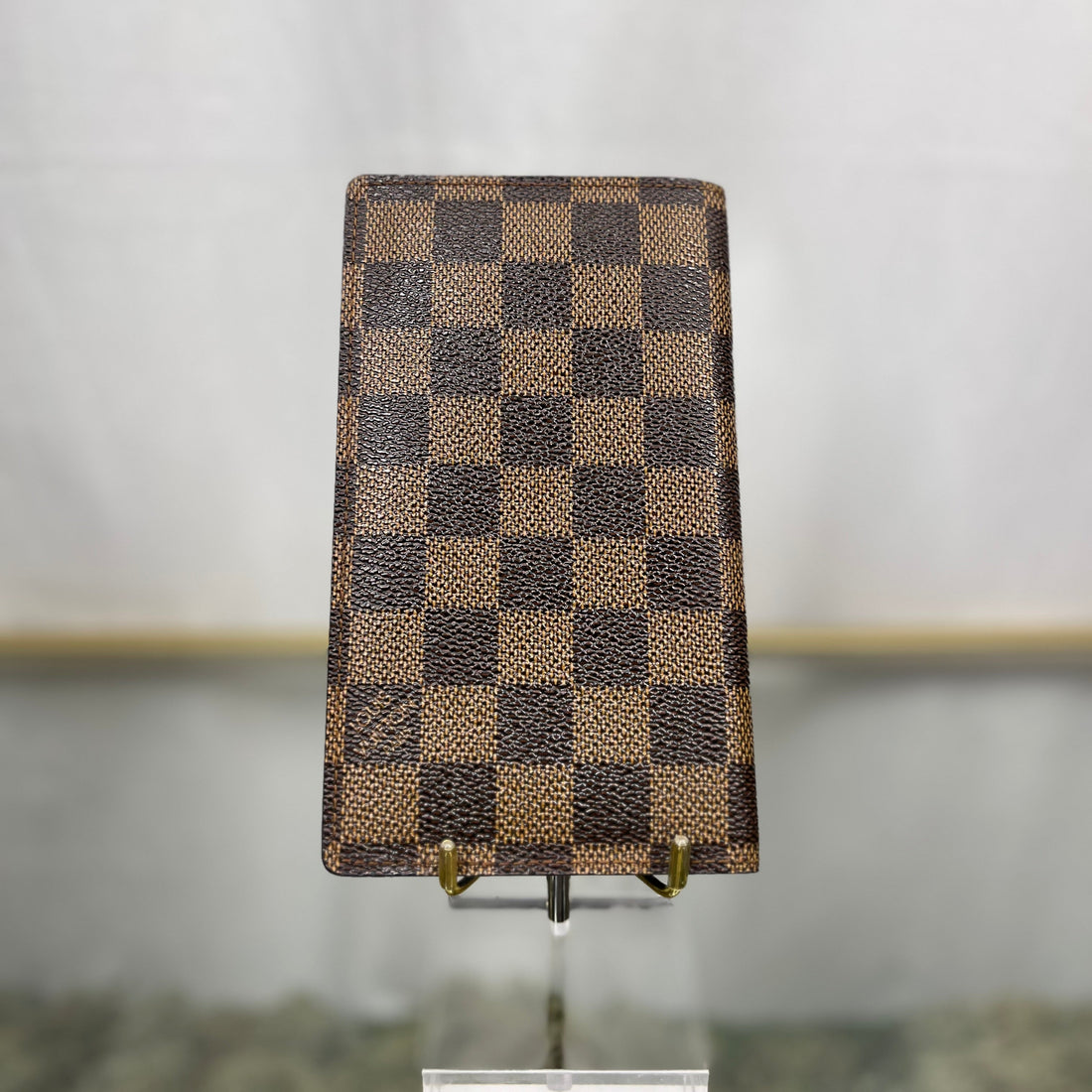 LOUIS VUITTON Damier Ebene Checkbook Wallet