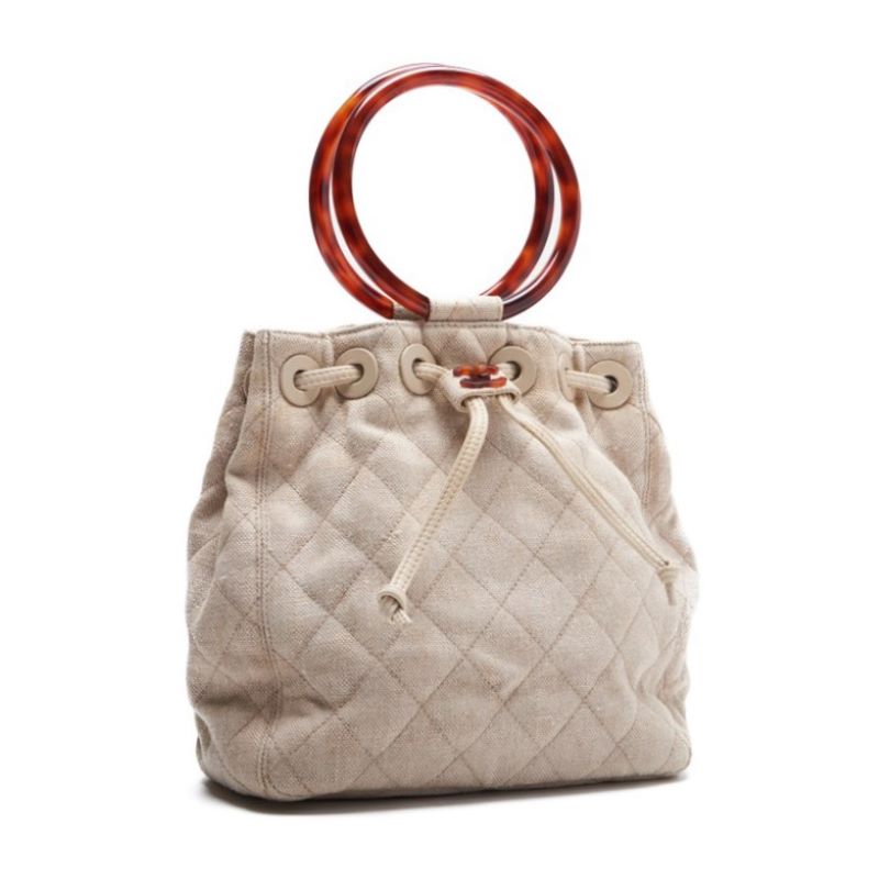 CHANEL ?CHANEL?Coco Handbag Canvas Beige Handbag  Handbag Hybrids? Ship?ern Netherlands Online