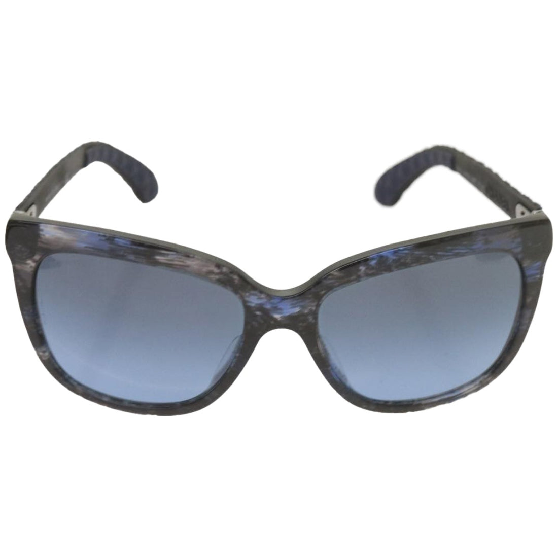 CHANEL Sunglasses plastic Blue CC Auth 67511