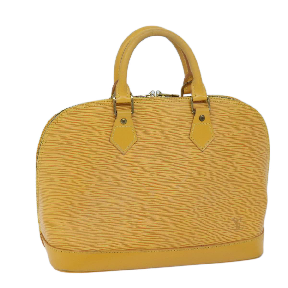 LOUIS VUITTON Epi Alma Hand Bag Tassili Yellow M52149 LV Auth 67951